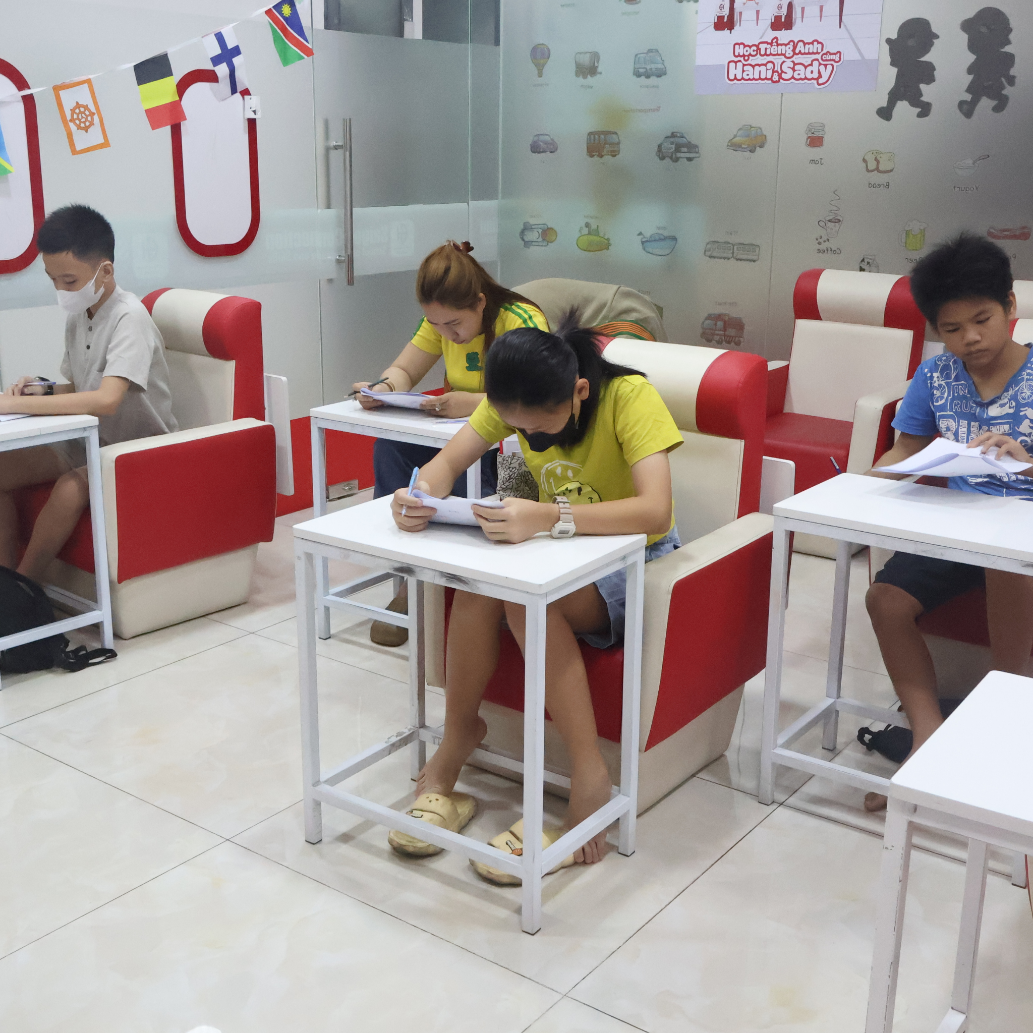 Buổi thi cuối khóa HSK 1 tại Trung Tâm Ngoại Ngữ Global